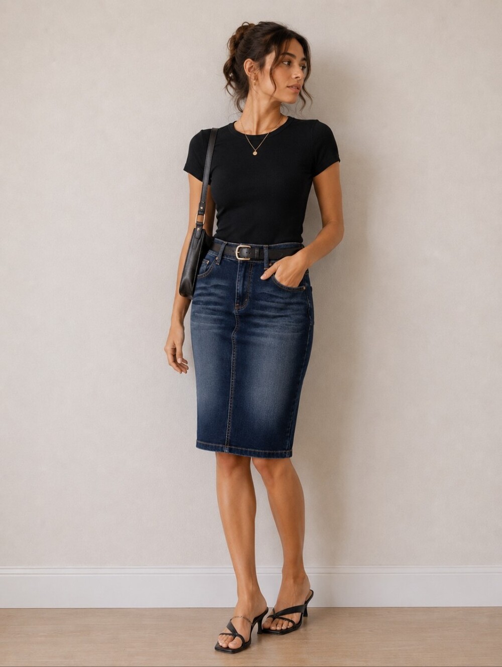 NWT denim pencil skirt